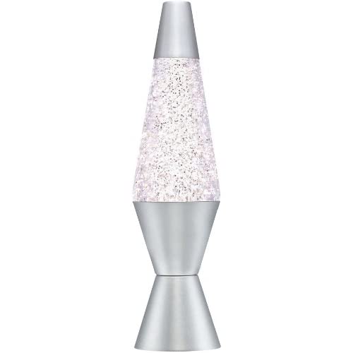 Lava Lamp Glitter Silver 14.5" - Lucky