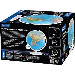 Illuminated Geopolitical Globe
