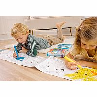 Color-A-Looong Fold-Out 5' Coloring - Safari Family
