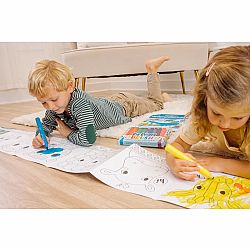 Color-A-Looong Fold-Out 5' Coloring - Safari Family