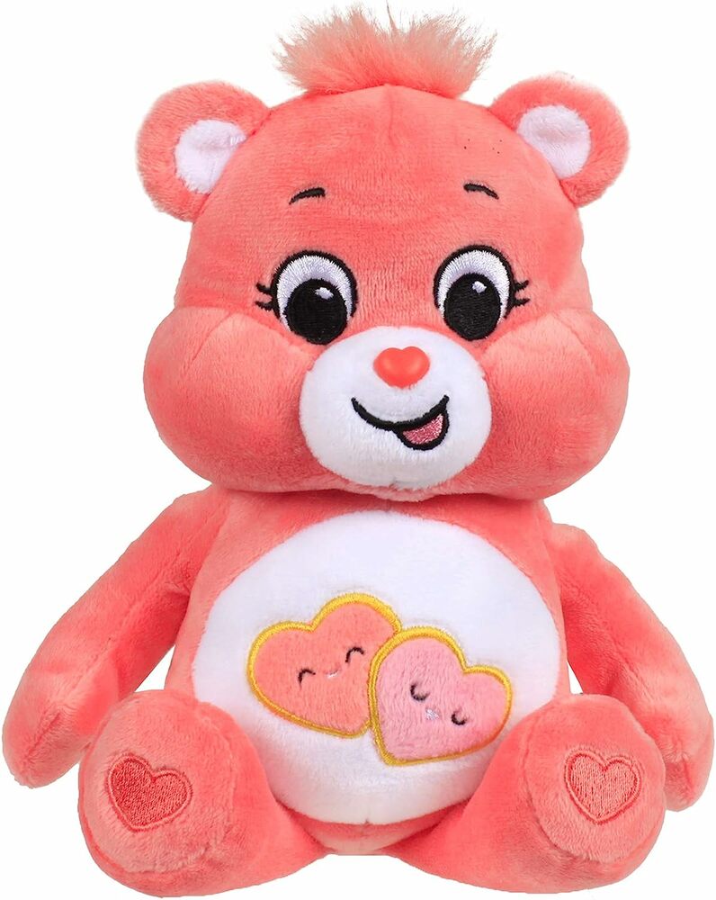 Care Bears Bean Plush - Love a Lot Bear - Lucky Duck Toys
