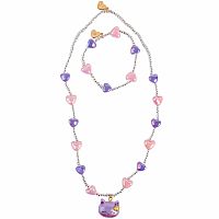 Lovely Kitty Necklace and Bracelet Set