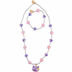 Lovely Kitty Necklace and Bracelet Set