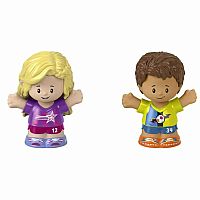 Little People Set 6 - Soccer Boy & Girl