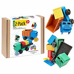 Cargo & Blue Dump Truck 2 Pack