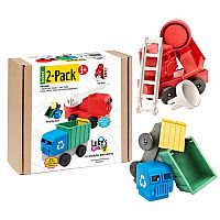 Fire & Recycling Truck 2 Pack