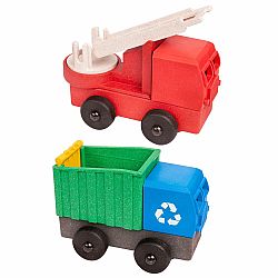 Fire & Recycling Truck 2 Pack