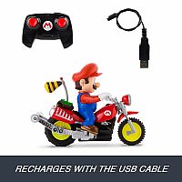 Hot Wheels Mario Galaxy Movie -  RC Mario Wheelie Motocross