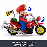 Hot Wheels Mario Galaxy Movie -  RC Mario Wheelie Motocross