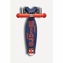 Micro Maxi Deluxe Foldable LED Scooter Navy Blue