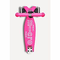 Micro Maxi Foldable LED Scooter - Shocking Pink