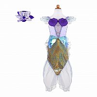Mermaid Dress Lilac w Headband Size 3-4