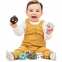 Stack N Chew Mini Cubes - Monochrome Set