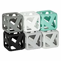 Stack N Chew Mini Cubes - Monochrome Set
