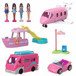 Mini BarbieLand Vehicles and Dolls Set