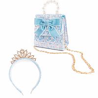 Mademoiselle Purse w/ Headband - Blue