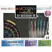 Modern Metallics DIY Sketchbook Set