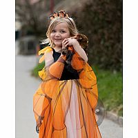 Monarch Butterfly Twirl Dress with Wings & Headband (Size 7/8)