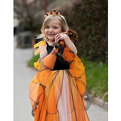 Monarch Butterfly Twirl Dress with Wings & Headband (Size 7/8)