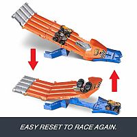 Hot Wheels Monster Trucks Racedown Destruction Track Set