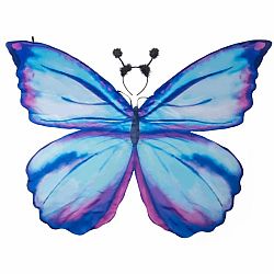 Mythical Butterfly Soft Wings and Headband Blue