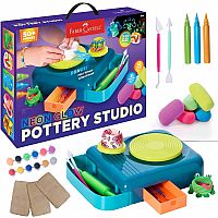 Neon Glow Pottery Studio