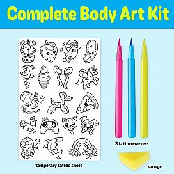 Mini Color-in Neon Tattoos
