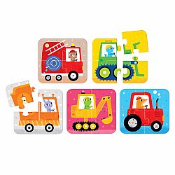 On the Go Puzzles Vehicles