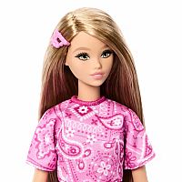 Barbie Fashionista Pink Paisley Dress