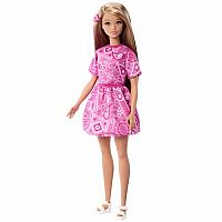Barbie Fashionista Pink Paisley Dress