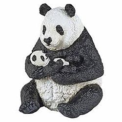 Papo Sitting Panda and Baby