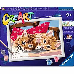 CreArt Paint by Number - Two Cuddly Cats
