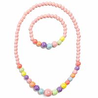 Pearly Pastel Necklace w/ Bracelet