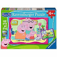 Peppa Pig New Adventures (2x24 Piece Puzzles)