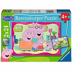 Peppa Pig New Adventures (2x24 Piece Puzzles)