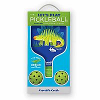 Pickleball Blue Dinosaur