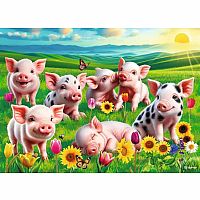 Precious Piglets - 60 Piece Puzzle