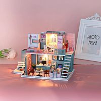 DIY Miniatures Pink Cafe