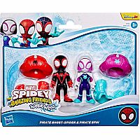 Spidey and his Amazing Friends: Water-Webs Pirate Ghost Spider & Pirate Spin