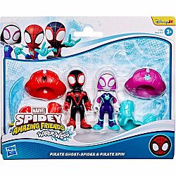 Spidey and his Amazing Friends: Water-Webs Pirate Ghost Spider & Pirate Spin