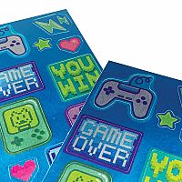 Stickiville Mini Pixel Gamer Stickers (Metallic Foil)