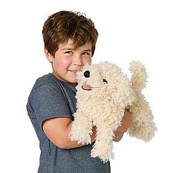 White Poodle Puppy Puppet