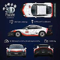 3D Puzzle Iconics Porsche 911 GT