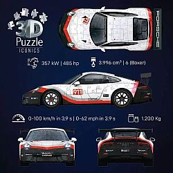 3D Puzzle Iconics Porsche 911 GT