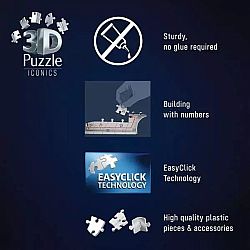 3D Puzzle Iconics Porsche 911 GT