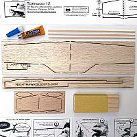 POWERUP 4.0 Tornado Updraft Balsa Wood Plane Kit