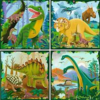 Puzzle Up! Dinosaurs (25 + 36 + 42 + 56 Piece Puzzles)