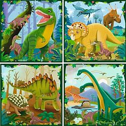 Puzzle Up! Dinosaurs (25 + 36 + 42 + 56 Piece Puzzles)