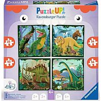 Puzzle Up! Dinosaurs (25 + 36 + 42 + 56 Piece Puzzles)