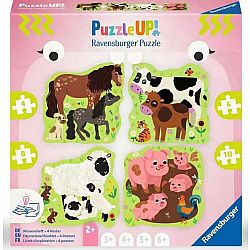 Puzzle Up! Farm Animals (4 + 6 + 8 + 10 Piece Puzzles)